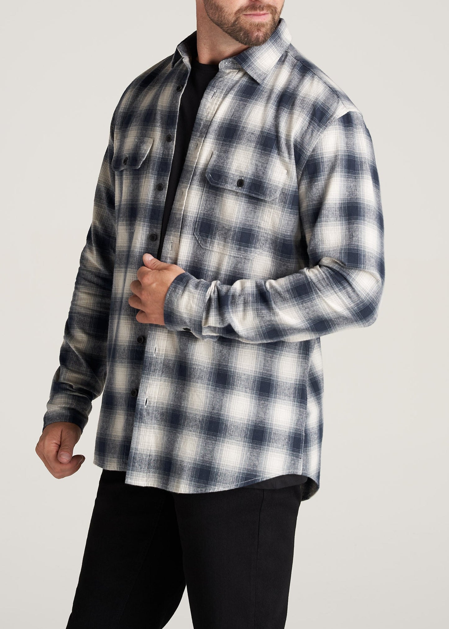     American-Tall-Men-LJ-ArmyPlaid-WeatheredNavyEcruPlaid-side