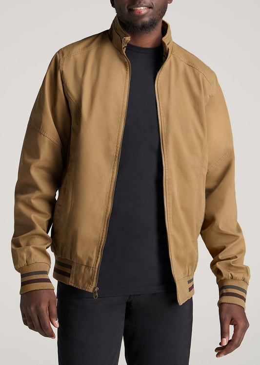 American-Tall-Men-LJ-CottonBomberJacket-Sahara-front