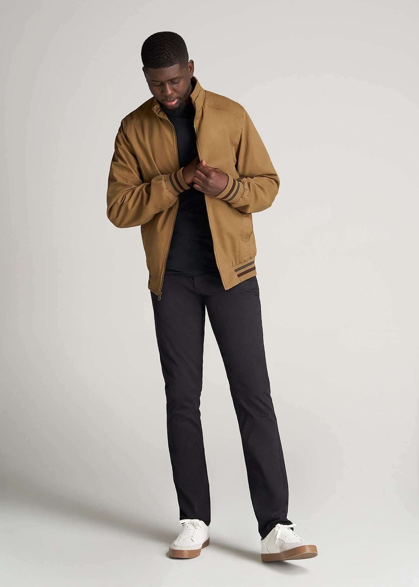 American-Tall-Men-LJ-CottonBomberJacket-Sahara-full