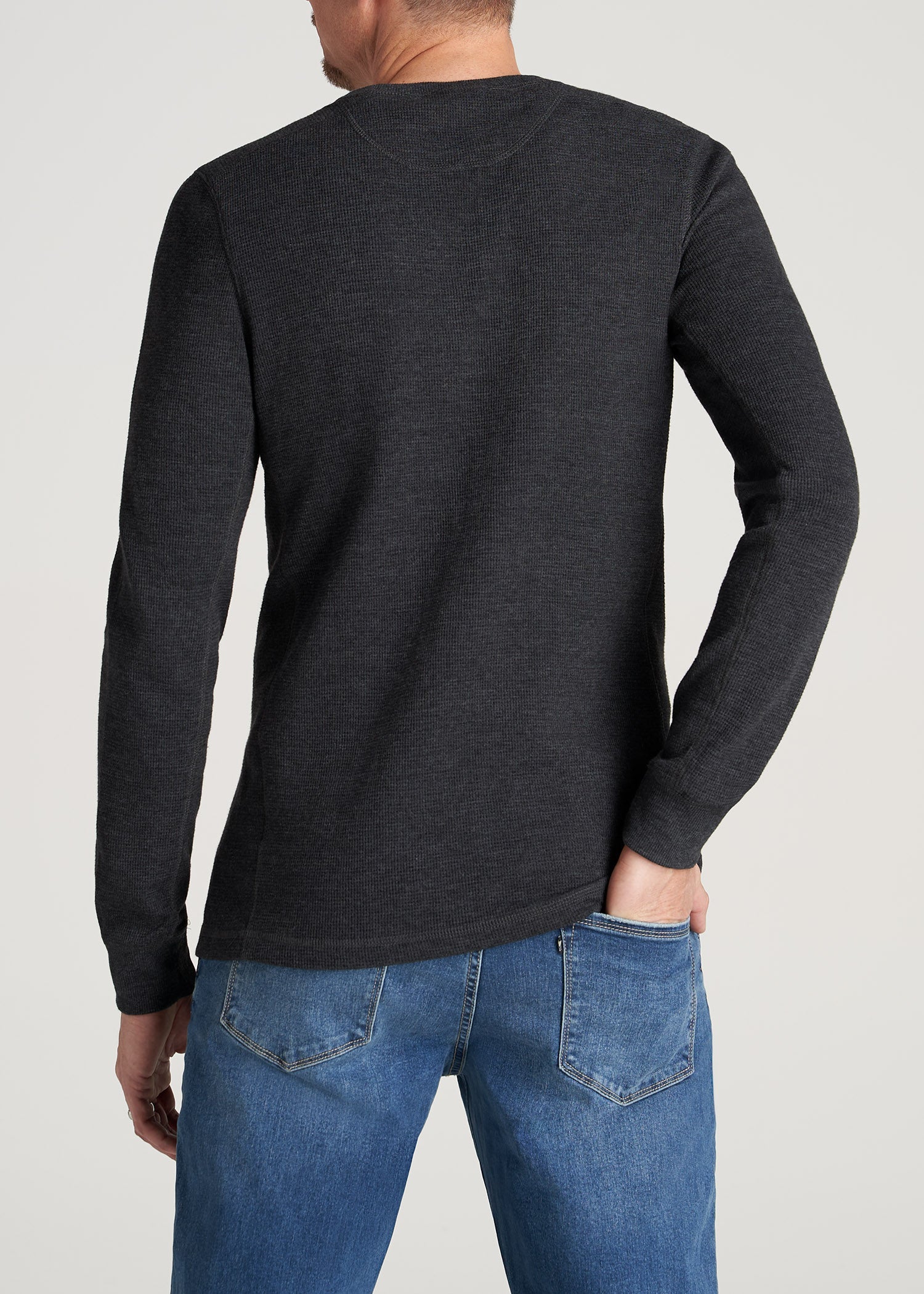   American-Tall-Men-LJ-HeavyWaffle-LongSleeve-CoalMix-back