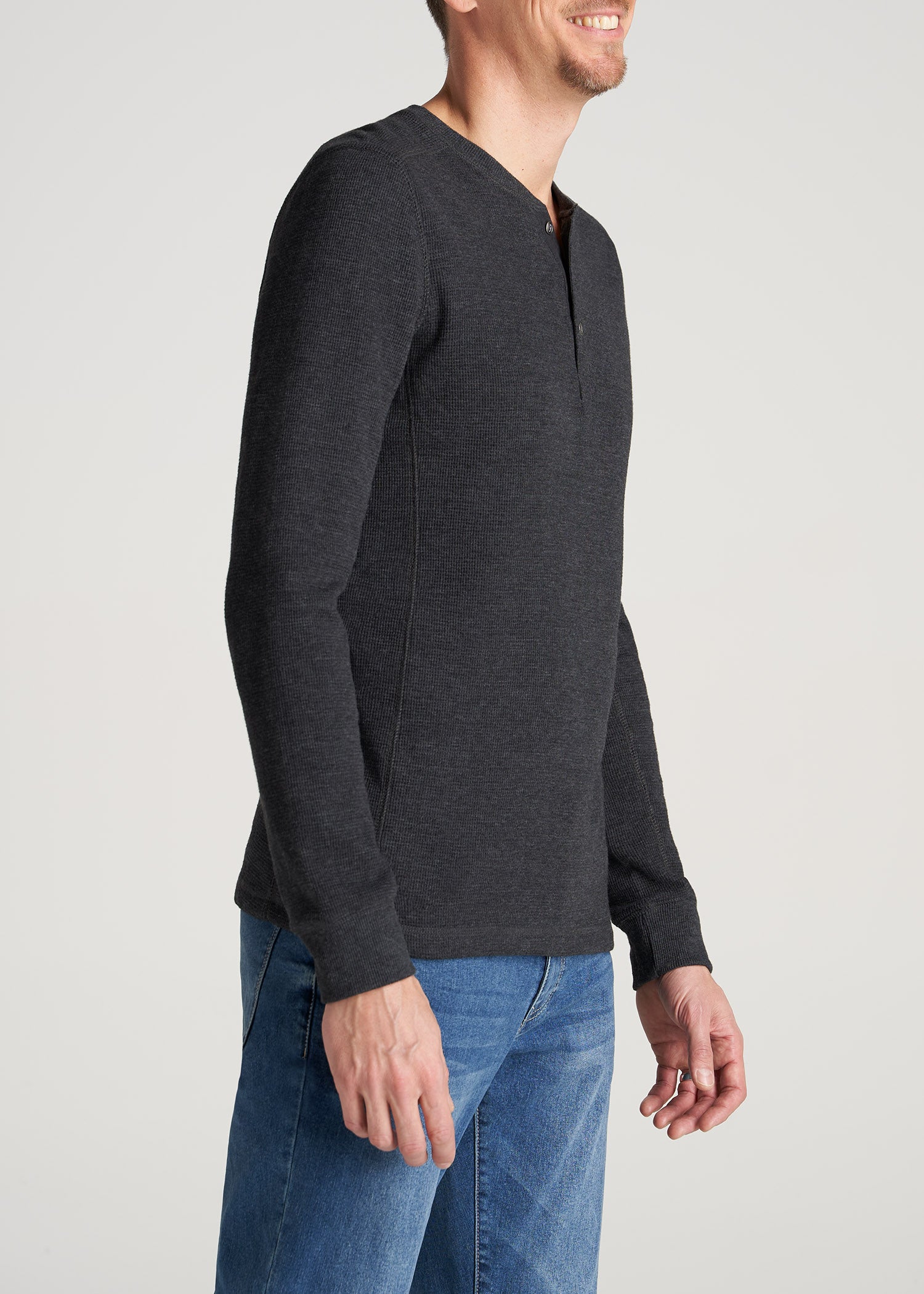    American-Tall-Men-LJ-HeavyWaffle-LongSleeve-CoalMix-side