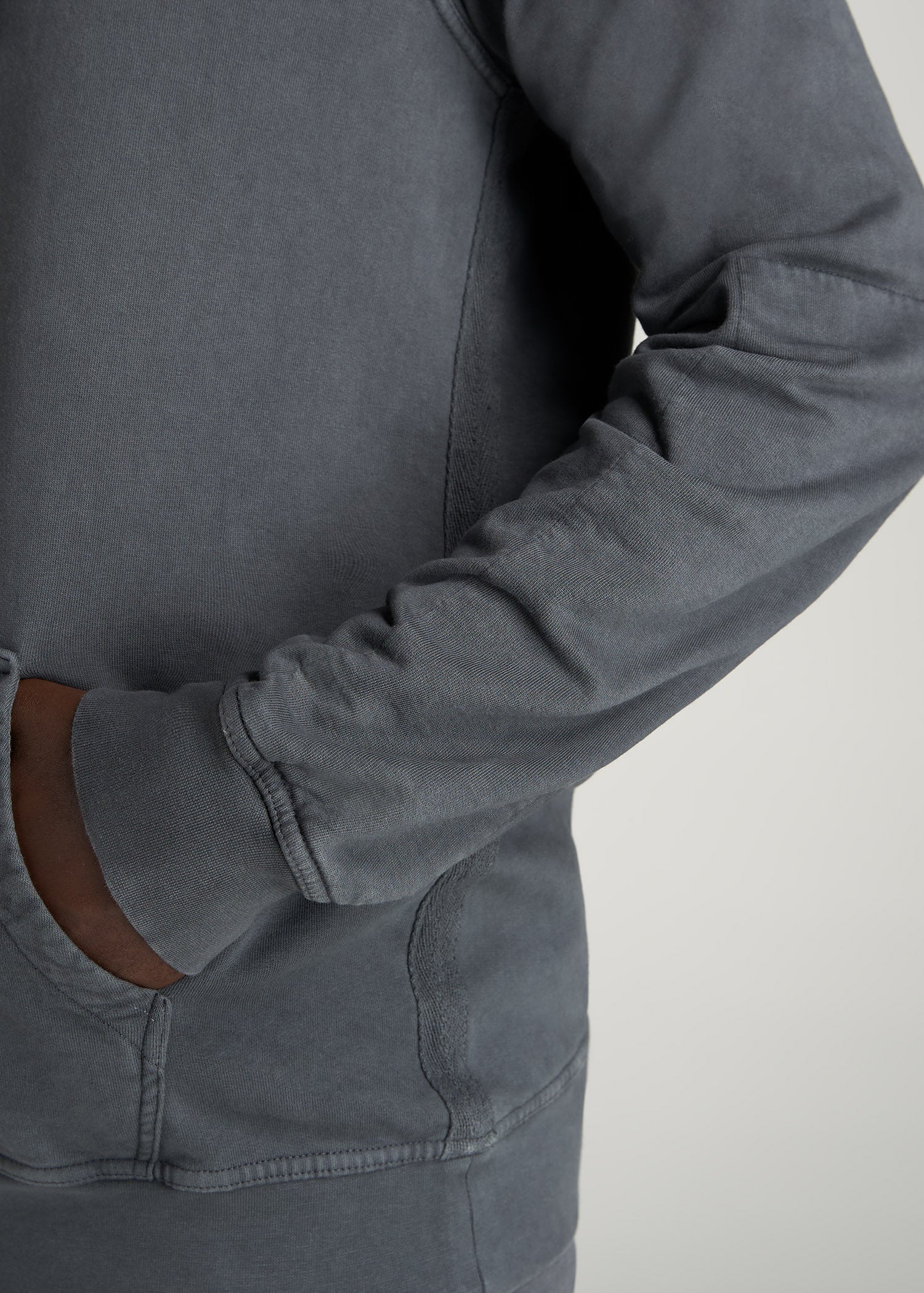    American-Tall-Men-LJ-PigmentDyed-Hoodie-VintageFlintGrey-detail