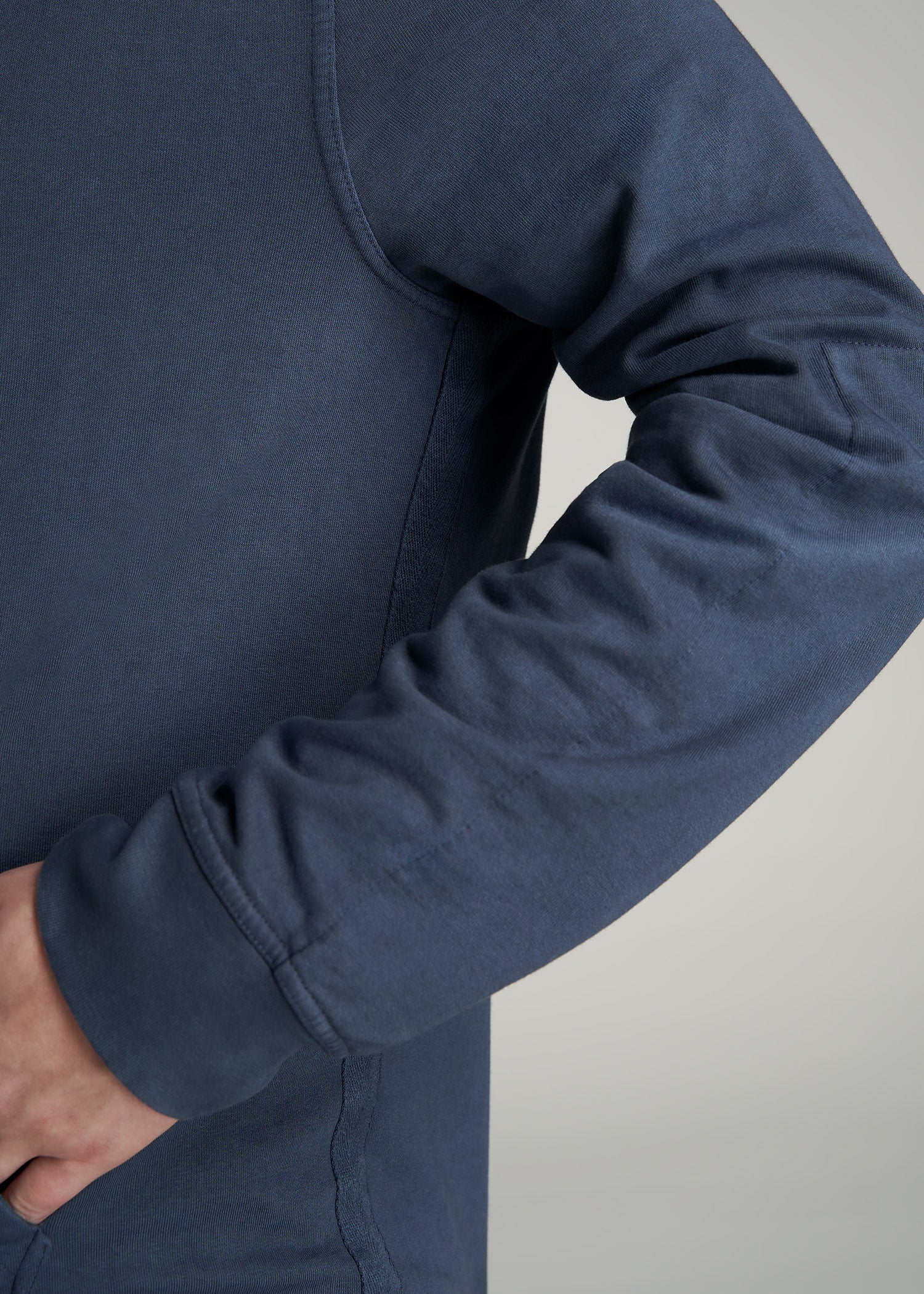    American-Tall-Men-LJ-PigmentDyed-Hoodie-VintageMidnightNavy-detail