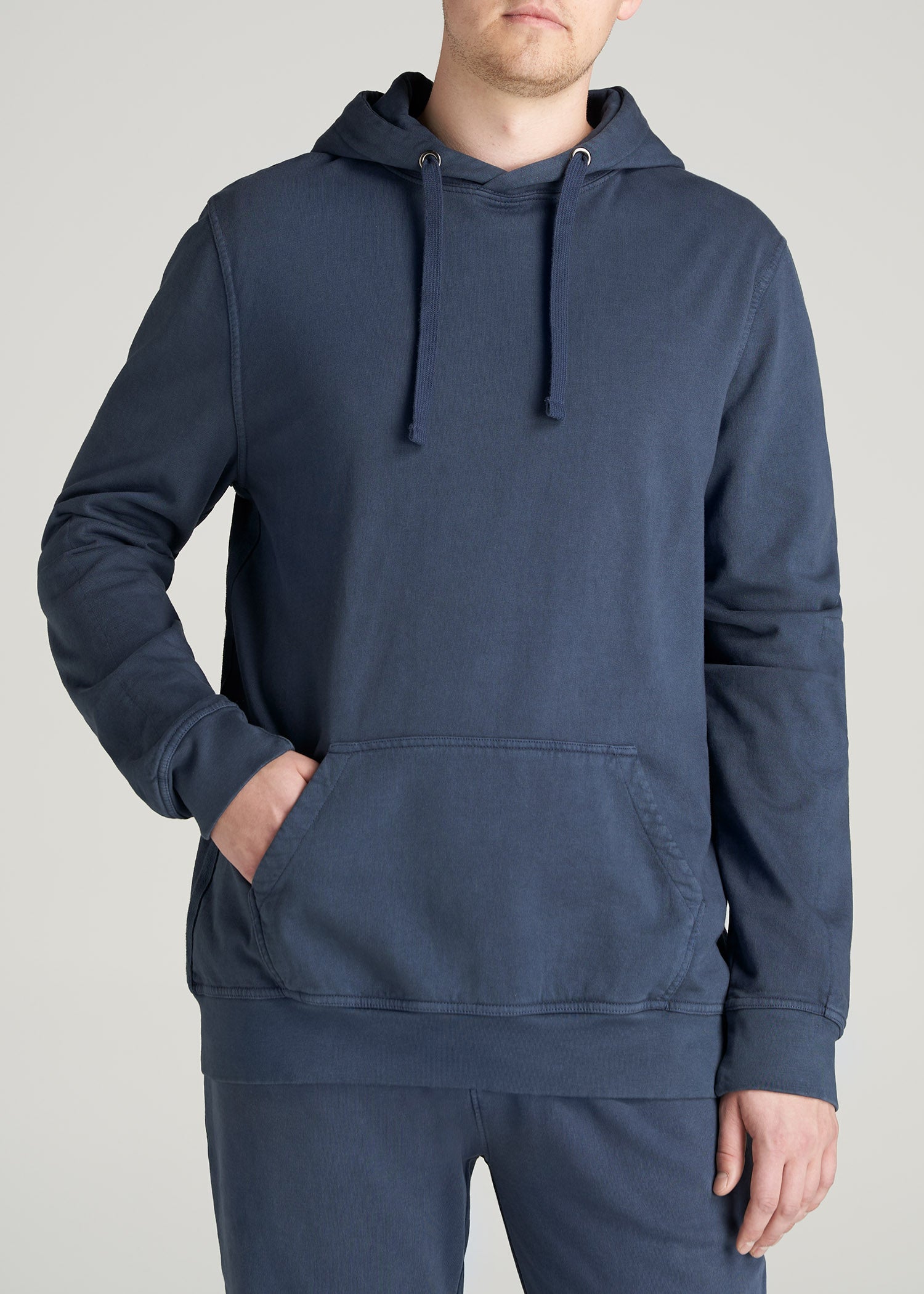     American-Tall-Men-LJ-PigmentDyed-Hoodie-VintageMidnightNavy-front