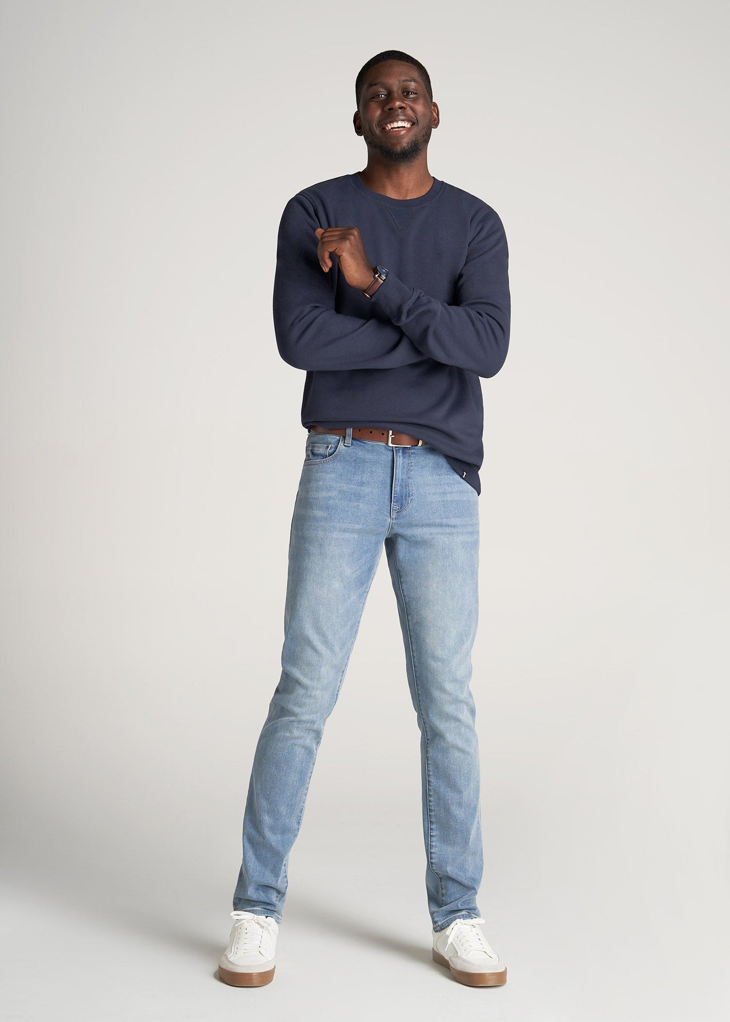     American-Tall-Men-Mens-8020-Fleece-CrewNeck-Sweatshirt-Navy-full