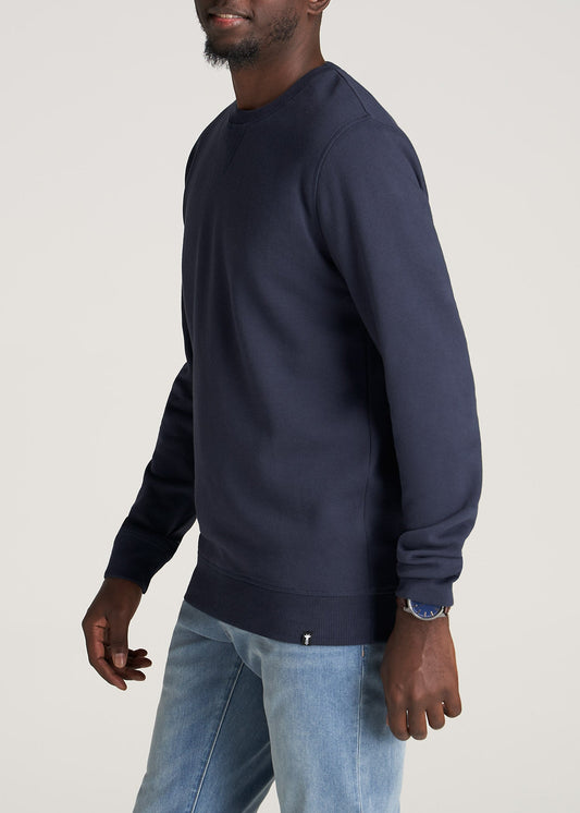    American-Tall-Men-Mens-8020-Fleece-CrewNeck-Sweatshirt-Navy-side