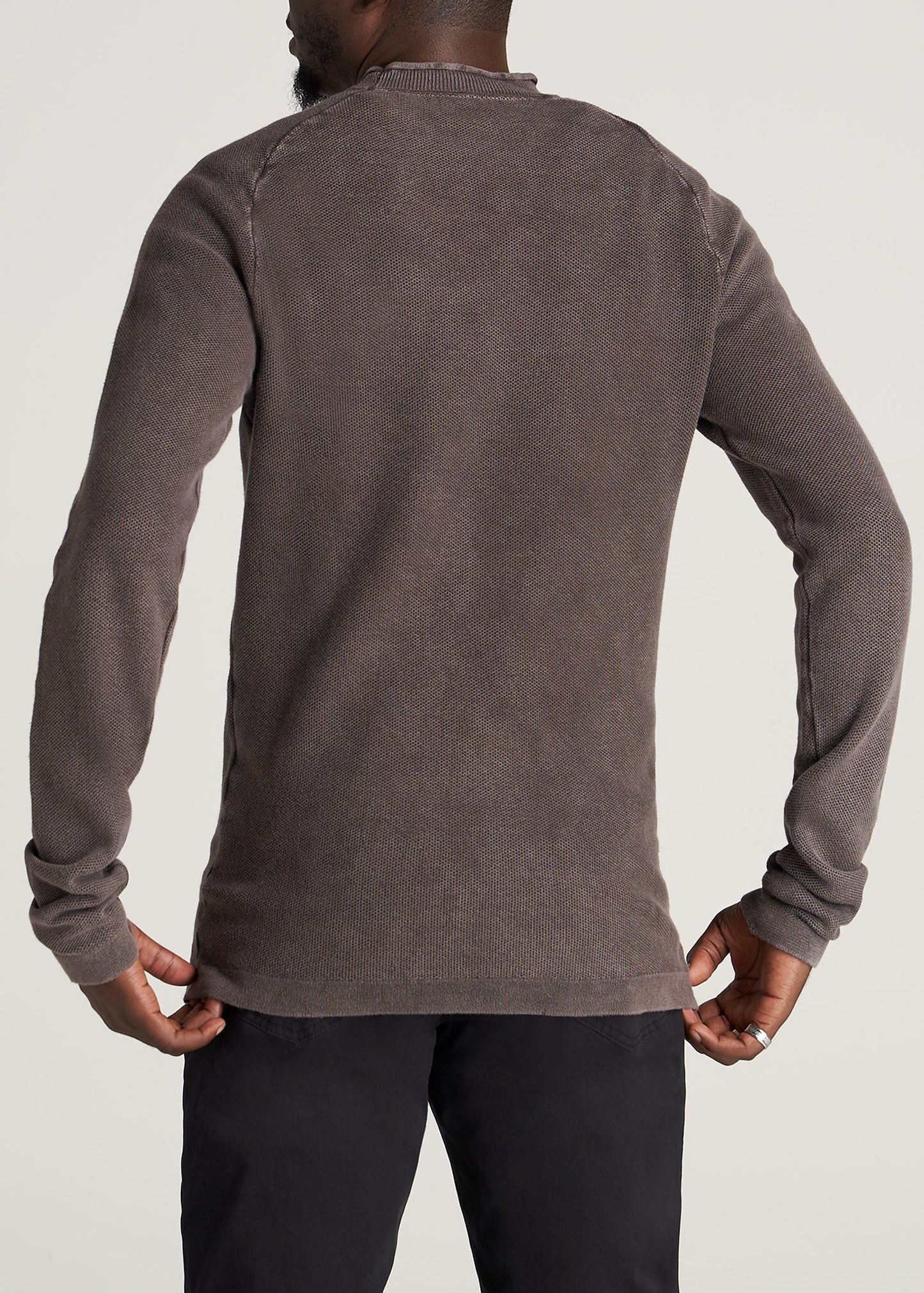 American-Tall-Men-Mens-AcidWash-Sweater-CharcoalMix-back