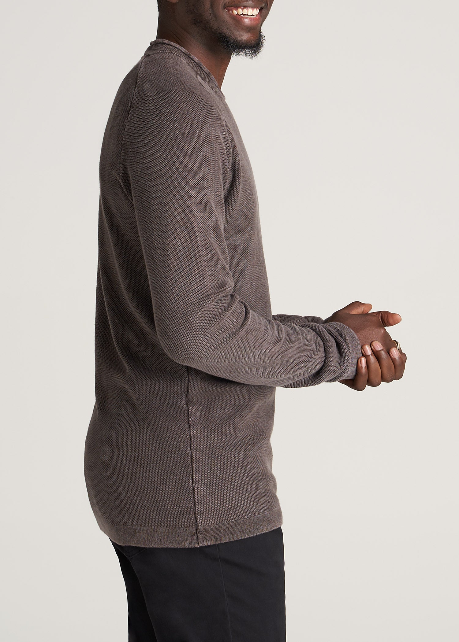 American-Tall-Men-Mens-AcidWash-Sweater-CharcoalMix-side
