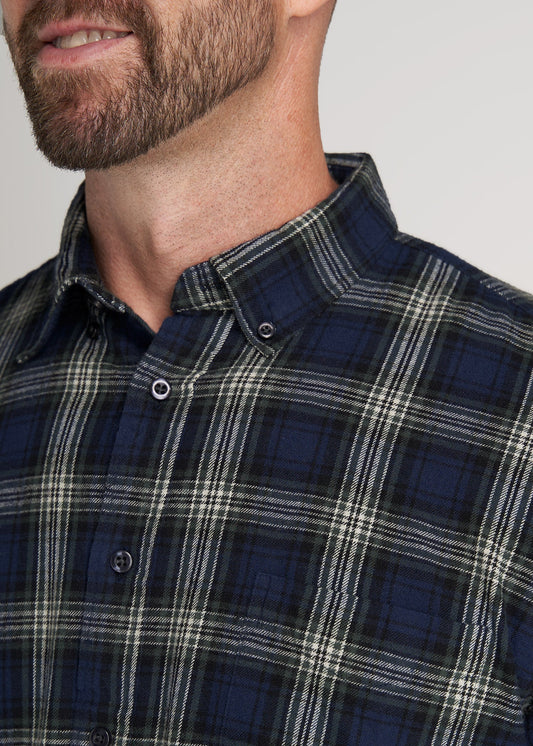     American-Tall-Men-Nelson-ButtonDown-Shirt-Navy-green-detail
