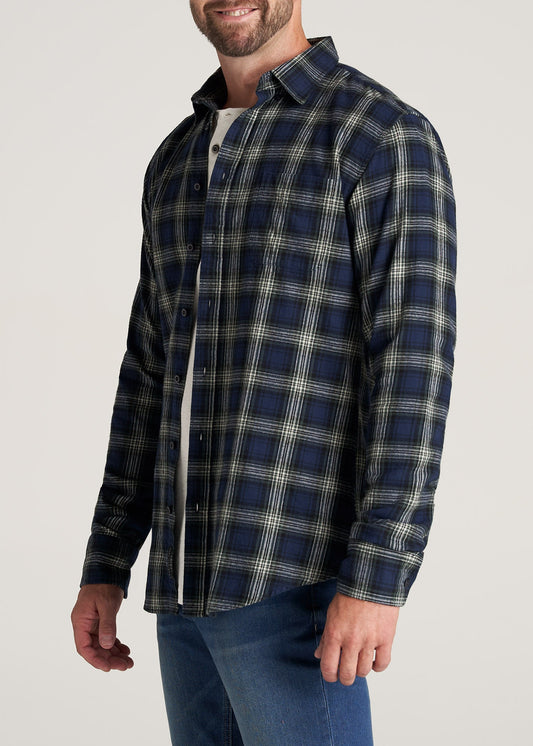     American-Tall-Men-Nelson-ButtonDown-Shirt-Navy-green-side