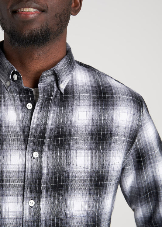     American-Tall-Men-Nelson-ButtonDown-Shirt-WhiteBluePlaid-detail