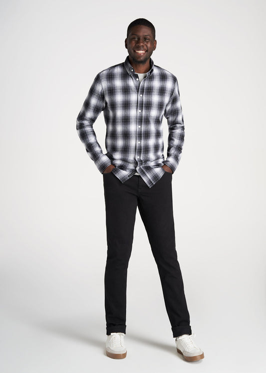     American-Tall-Men-Nelson-ButtonDown-Shirt-WhiteBluePlaid-full