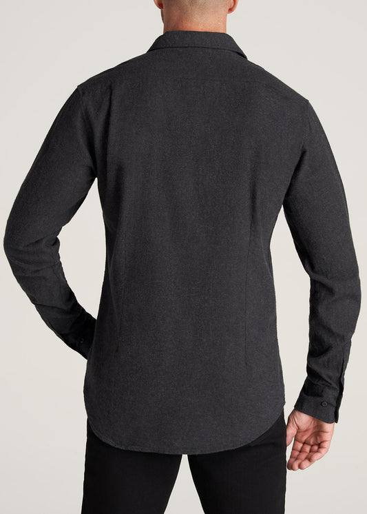    American-Tall-Men-Nelson-Flannel-CharcoalMix-back