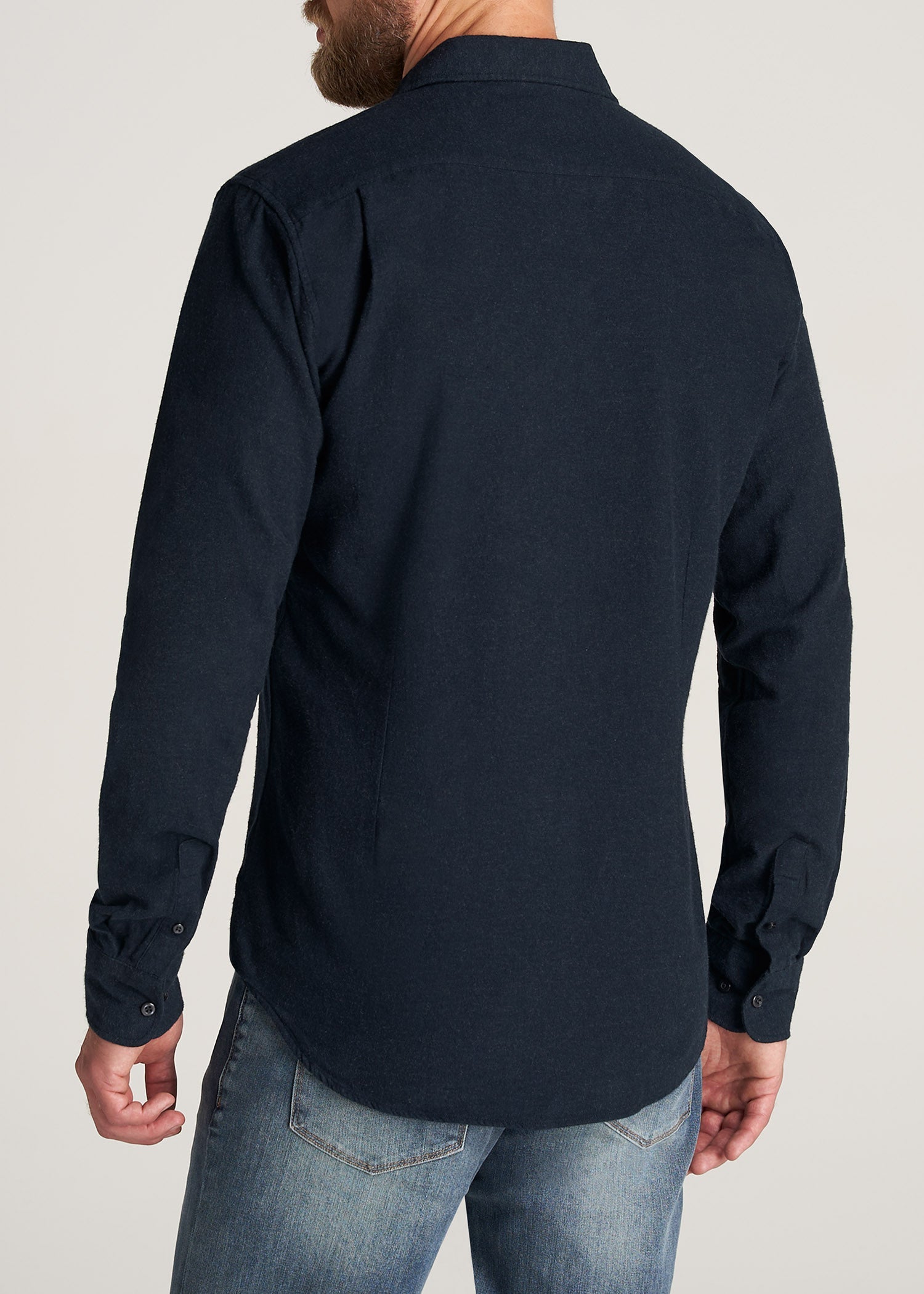    American-Tall-Men-Nelson-Flannel-NavyMix-back