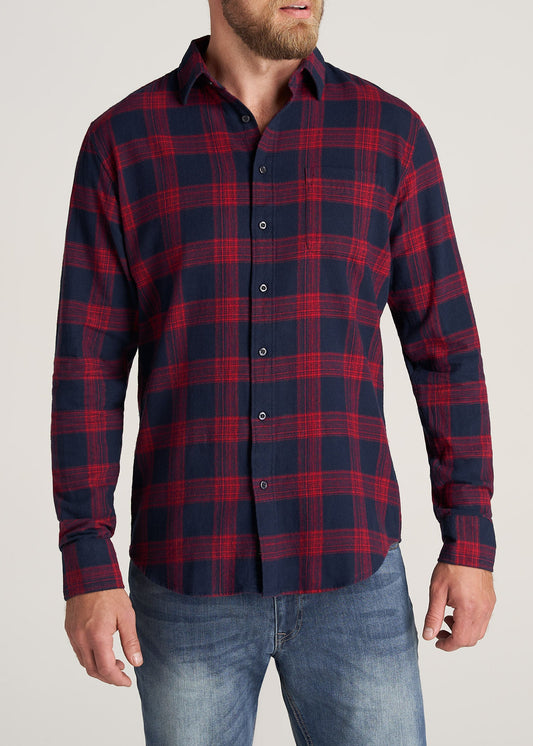    American-Tall-Men-Nelson-Flannel-RedNavy-front