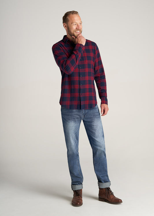    American-Tall-Men-Nelson-Flannel-RedNavy-full