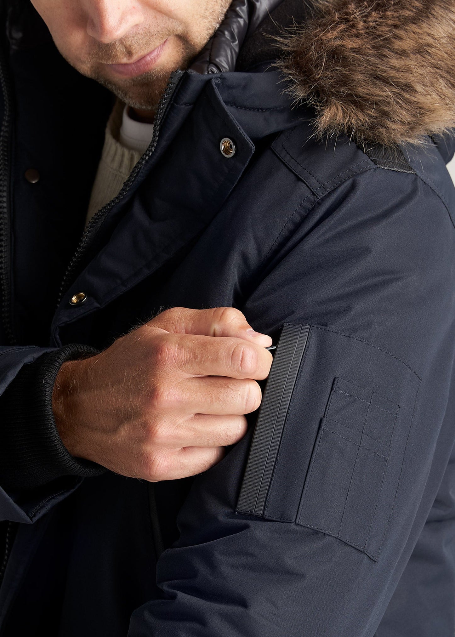 American-Tall-Men-Parka-Navy-pocket