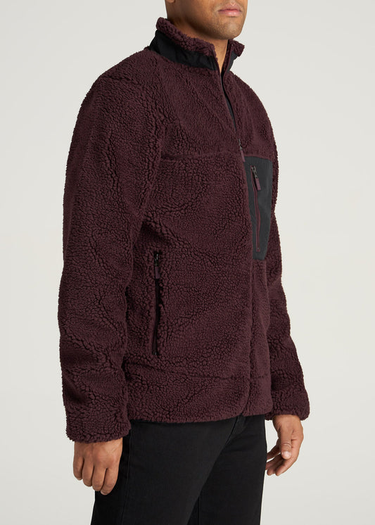     American-Tall-Men-PolarFleece-ZipUp-Jacket-RumRaisin-side