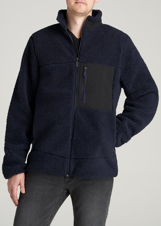   American-Tall-Men-PolarFleece-ZipUp-Jacket-TwilightBlue-front