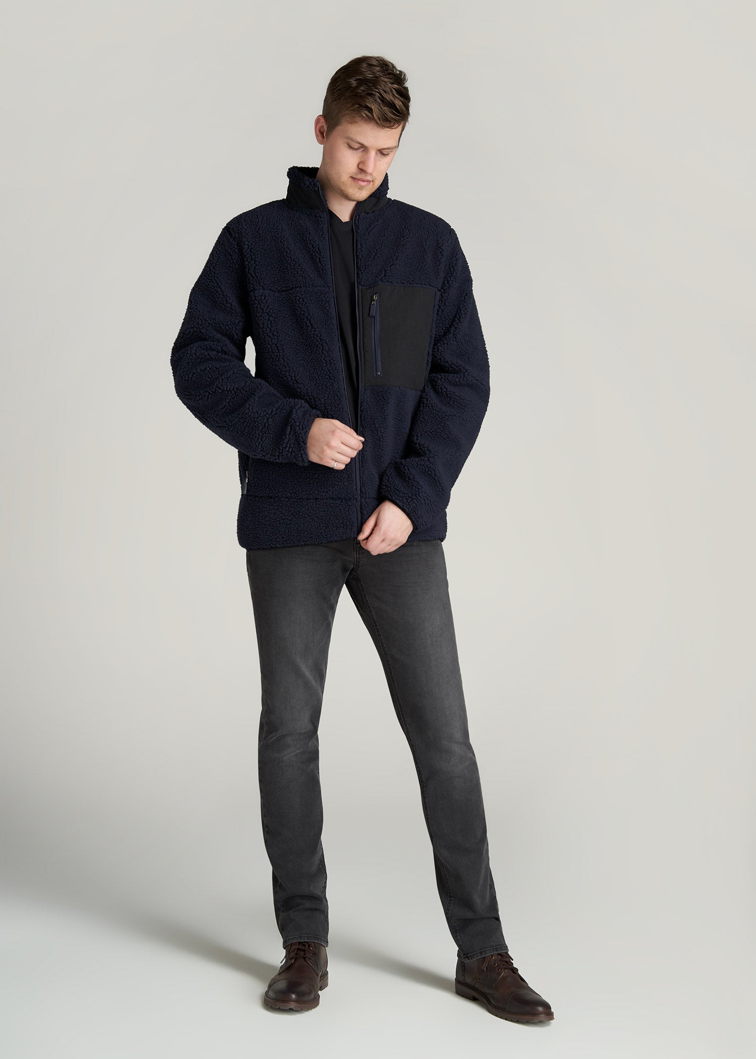     American-Tall-Men-PolarFleece-ZipUp-Jacket-TwilightBlue-full
