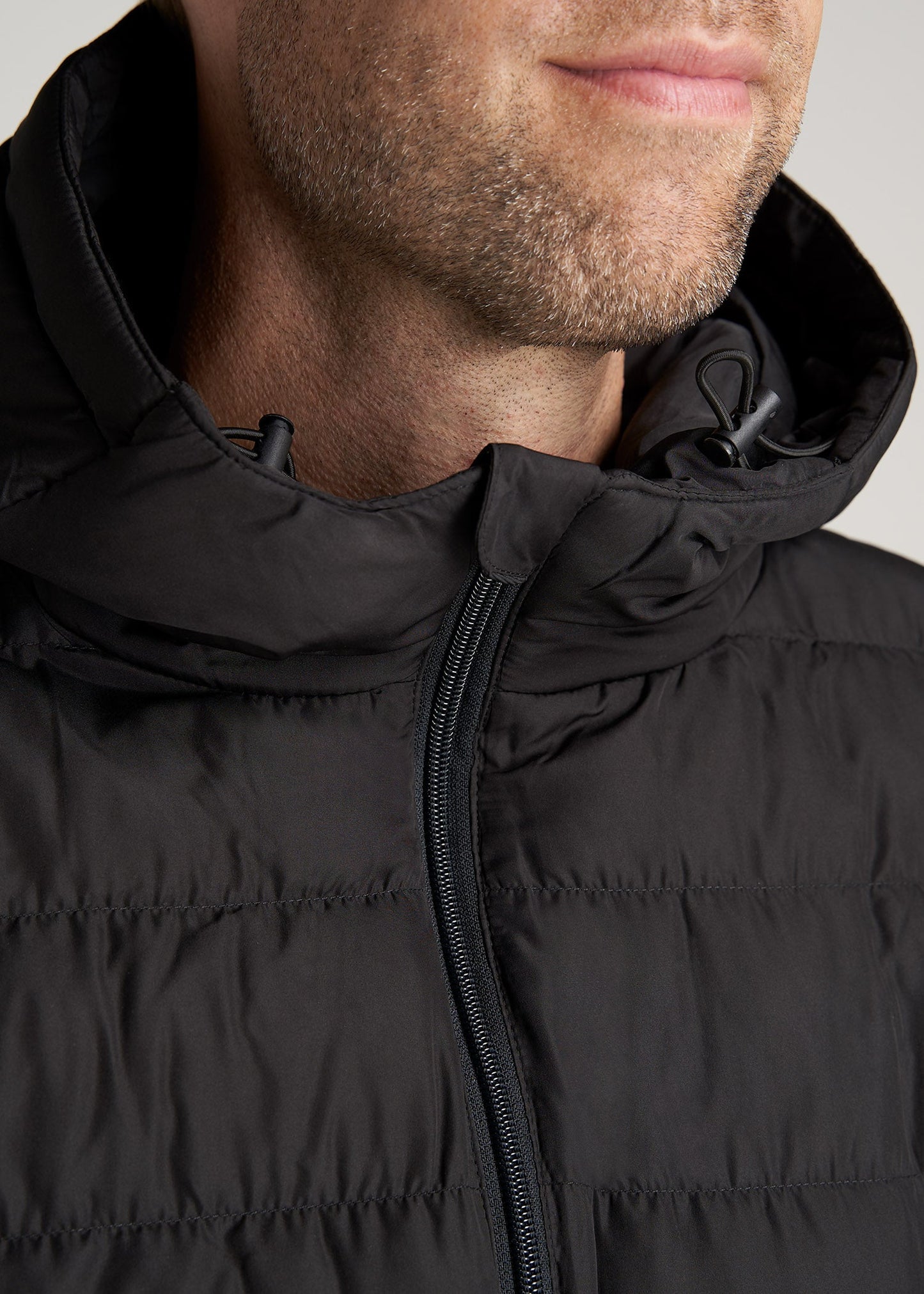 American-Tall-Men-PufferJacket-Black-zipper