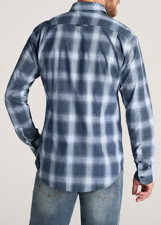    American-Tall-Men-SoftWash-Tall-ButtonUp-Shirt-BluesPlaid-back