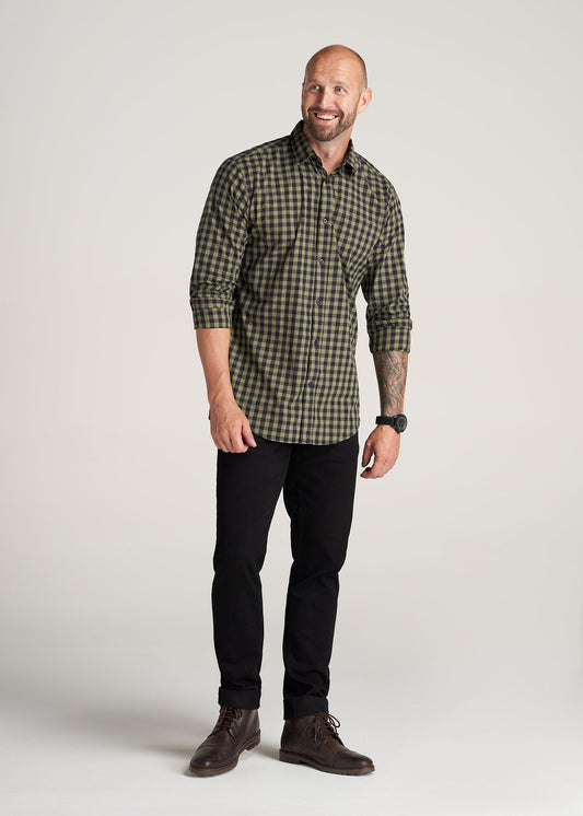     American-Tall-Men-SoftWash-Tall-ButtonUp-Shirt-MidnightBlue-Olive-full