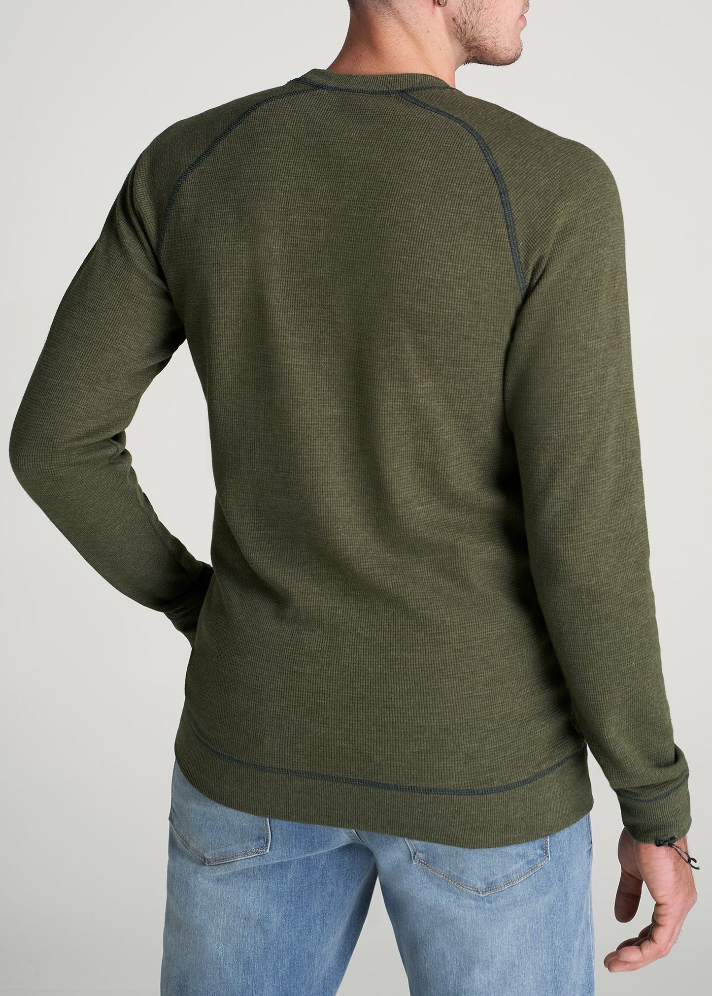 American-Tall-Men-Thermal-Raglan-LongSleeve-CamoGreenMix-back