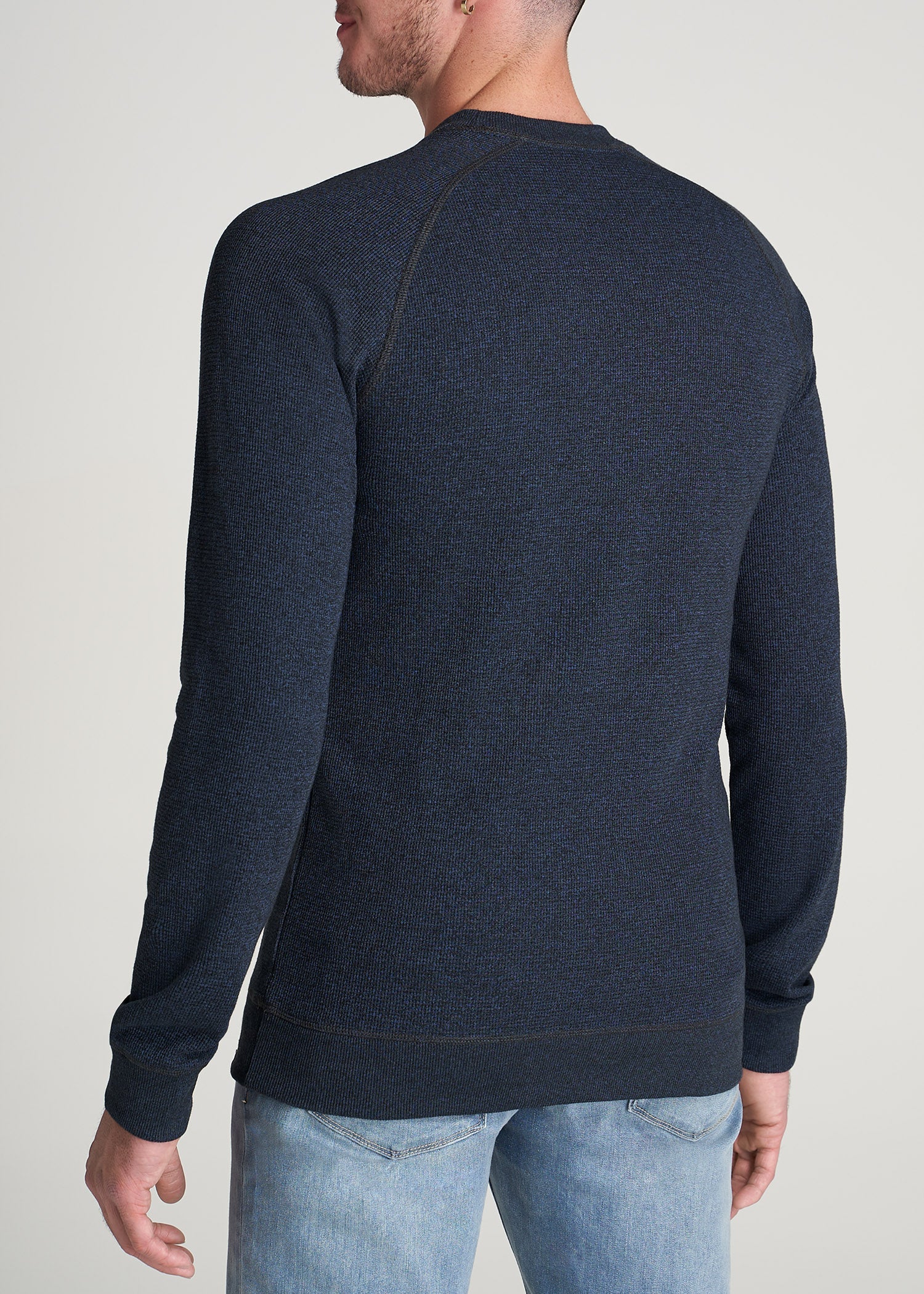 American-Tall-Men-Thermal-Raglan-LongSleeve-NavyMix-back