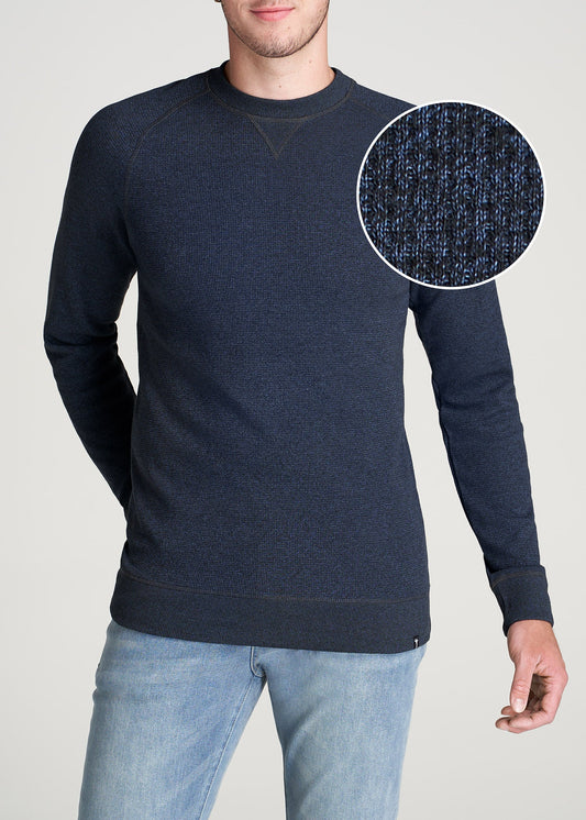 American-Tall-Men-Thermal-Raglan-LongSleeve-NavyMix-front