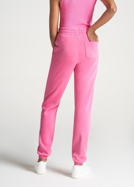 American-Tall-Women-8020-GD-HighWaist-SweatPants-BubblegumPink-back