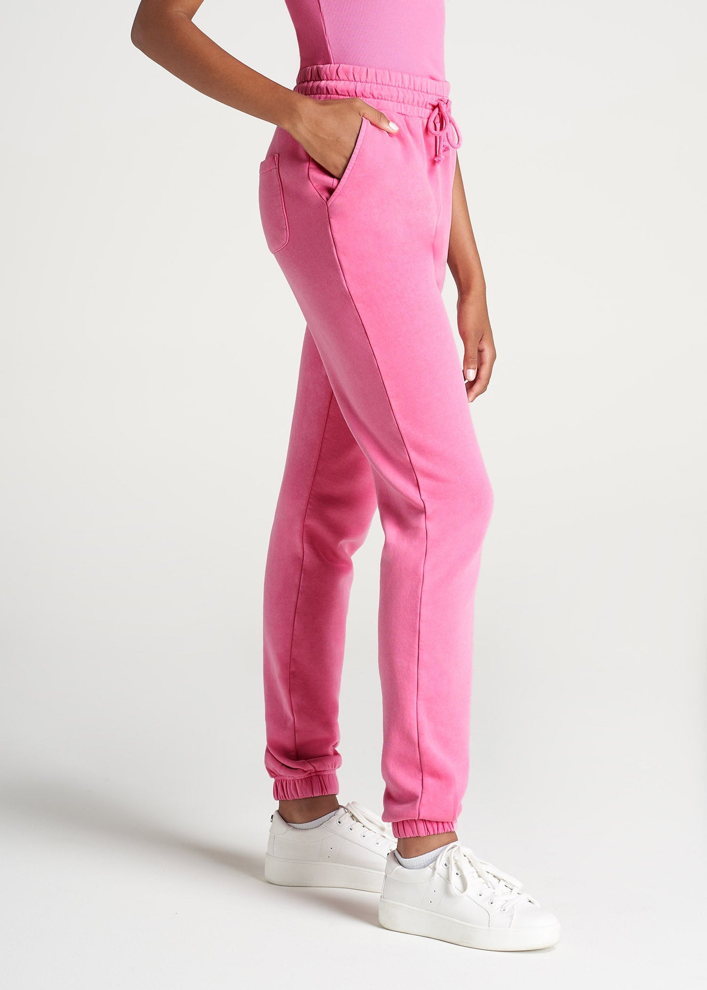 American-Tall-Women-8020-GD-HighWaist-SweatPants-BubblegumPink-side