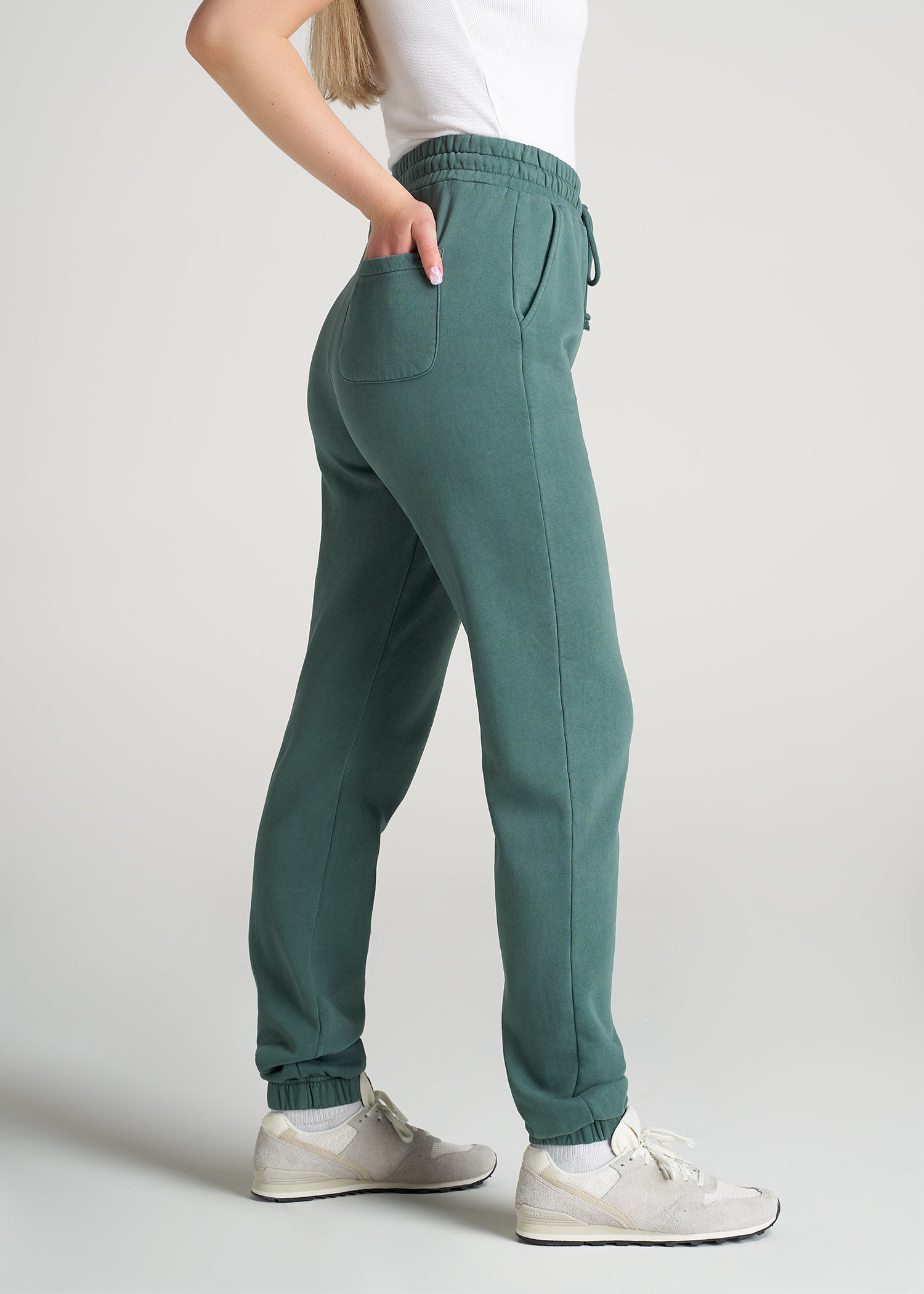 American-Tall-Women-8020-GD-HighWaist-SweatPants-JuniperGreen-side