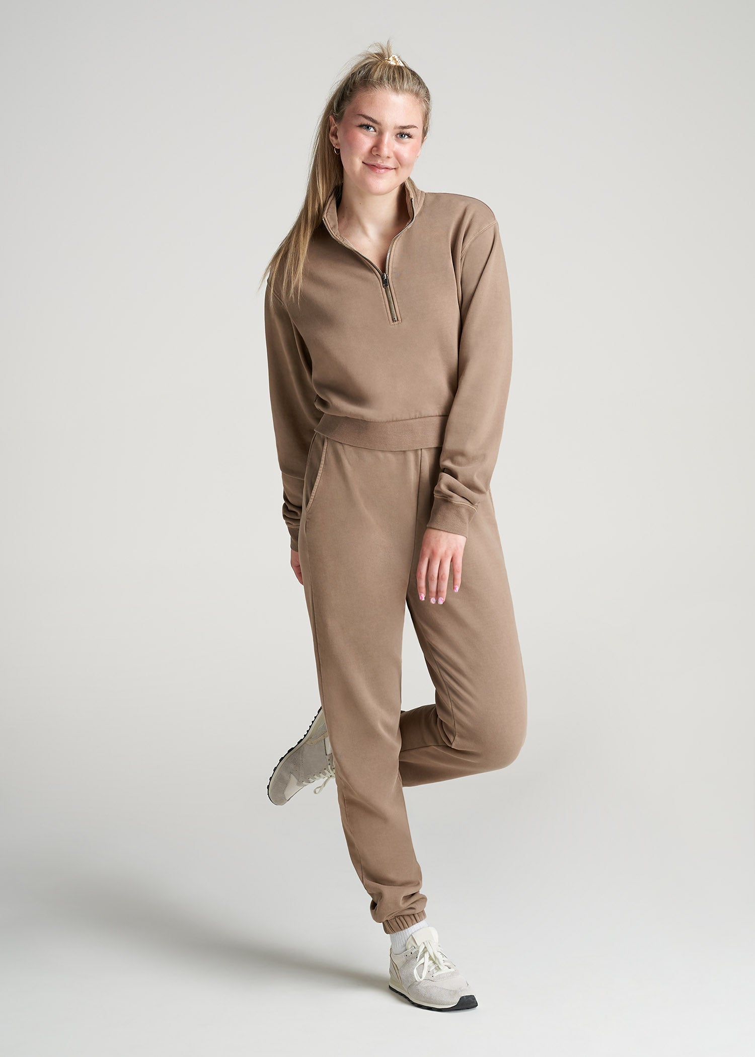 American-Tall-Women-8020-GD-HighWaist-SweatPants-Latte-full