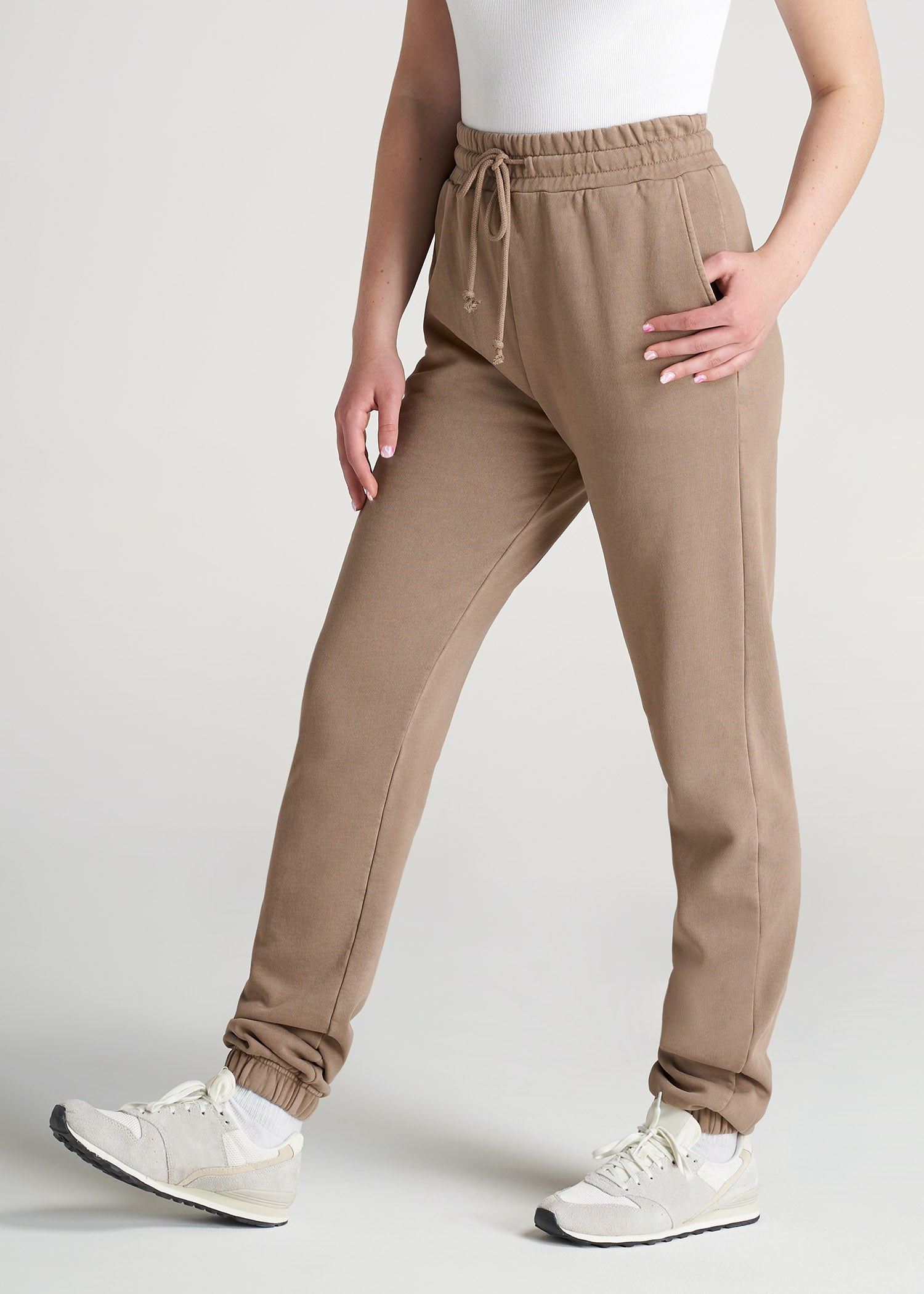 American-Tall-Women-8020-GD-HighWaist-SweatPants-Latte-side