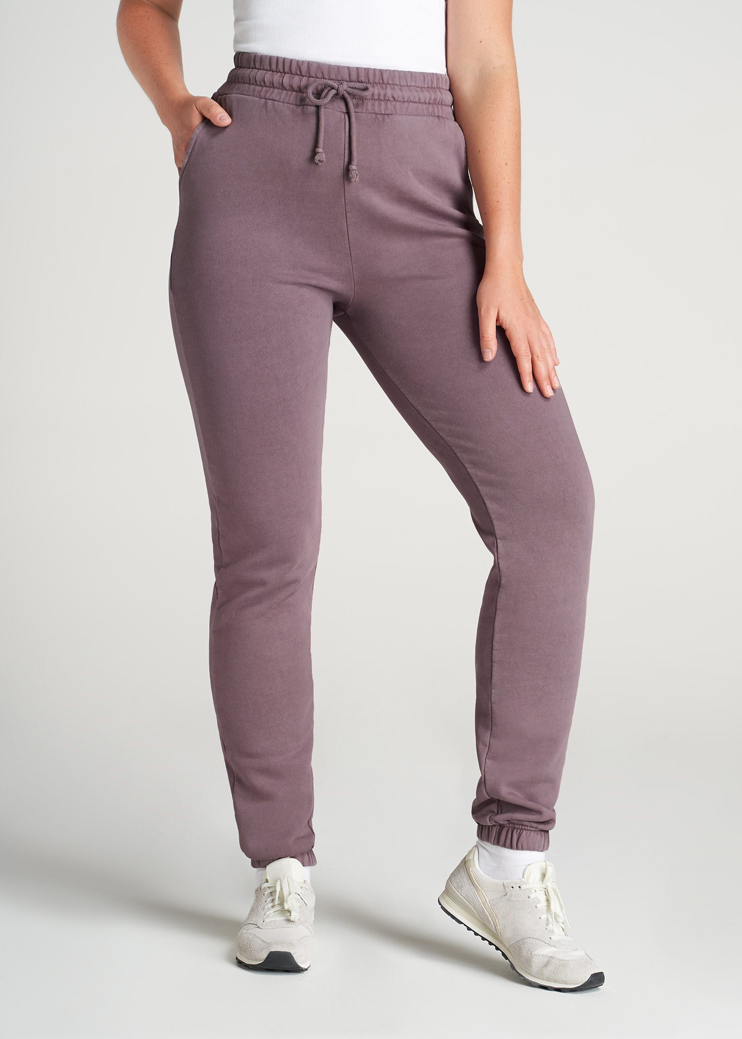 American-Tall-Women-8020-GD-HighWaist-SweatPants-SmokedMauve-front