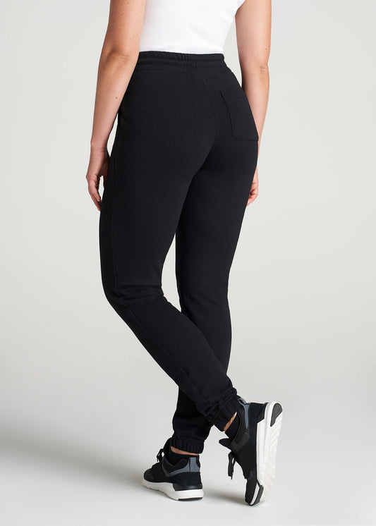 American-Tall-Women-8020-PD-HighWaist-SweatPants-Black-back