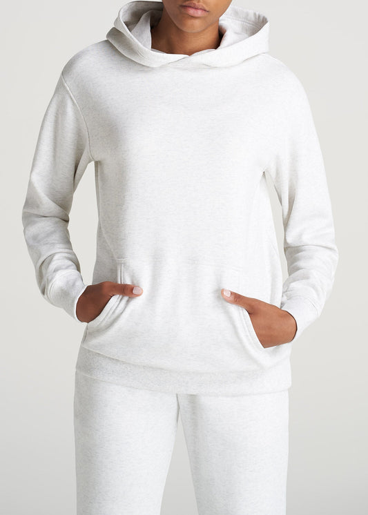 American-Tall-Women-8020-PD-WKND-Hoodie-HeatherCloudWhite-front