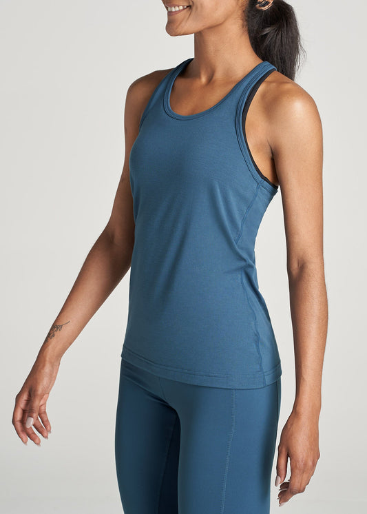 American-Tall-Women-Athletic-RacerBack-Tank-DeepWater-side