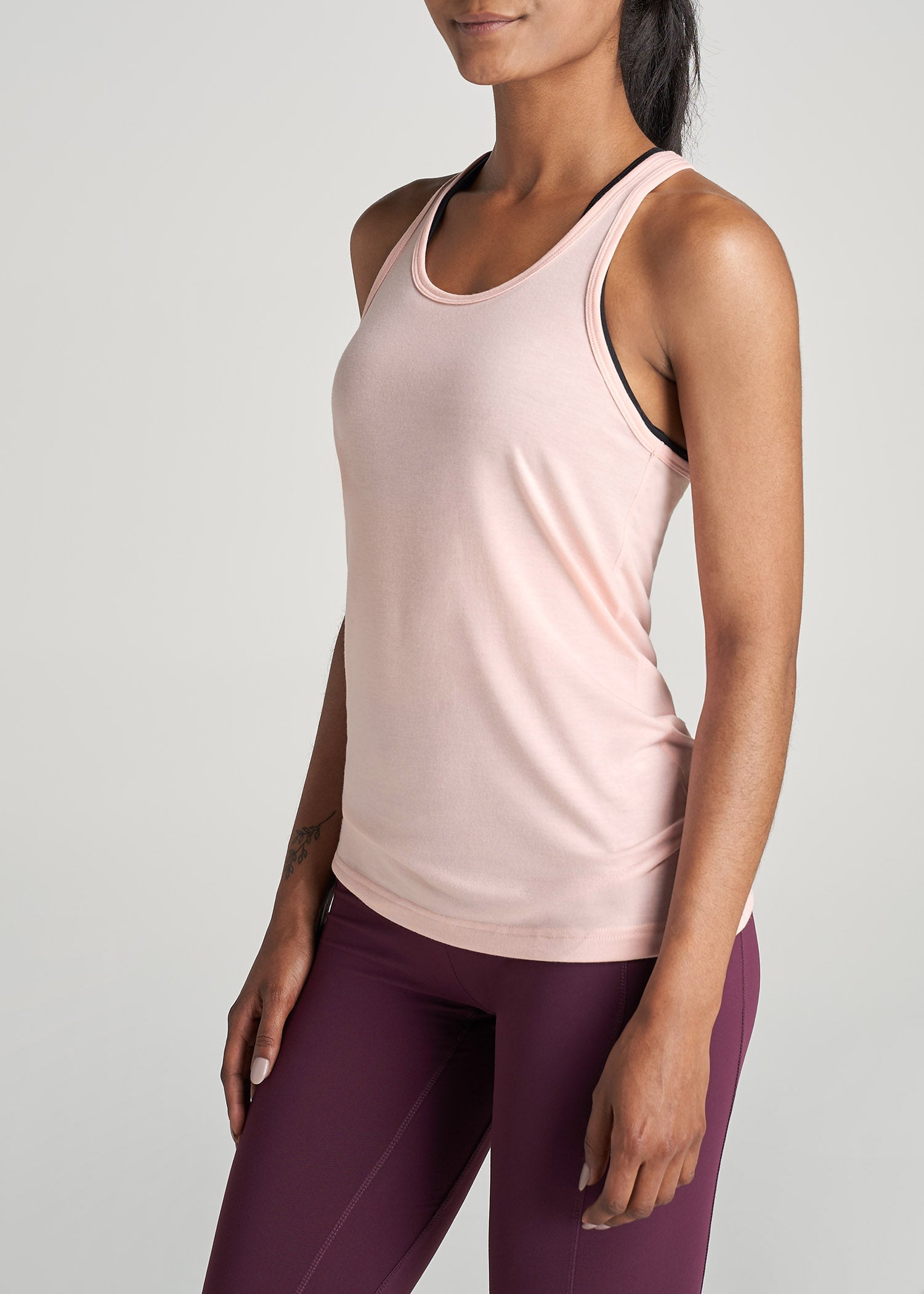 American-Tall-Women-Athletic-RacerBack-Tank-SweetPink-side