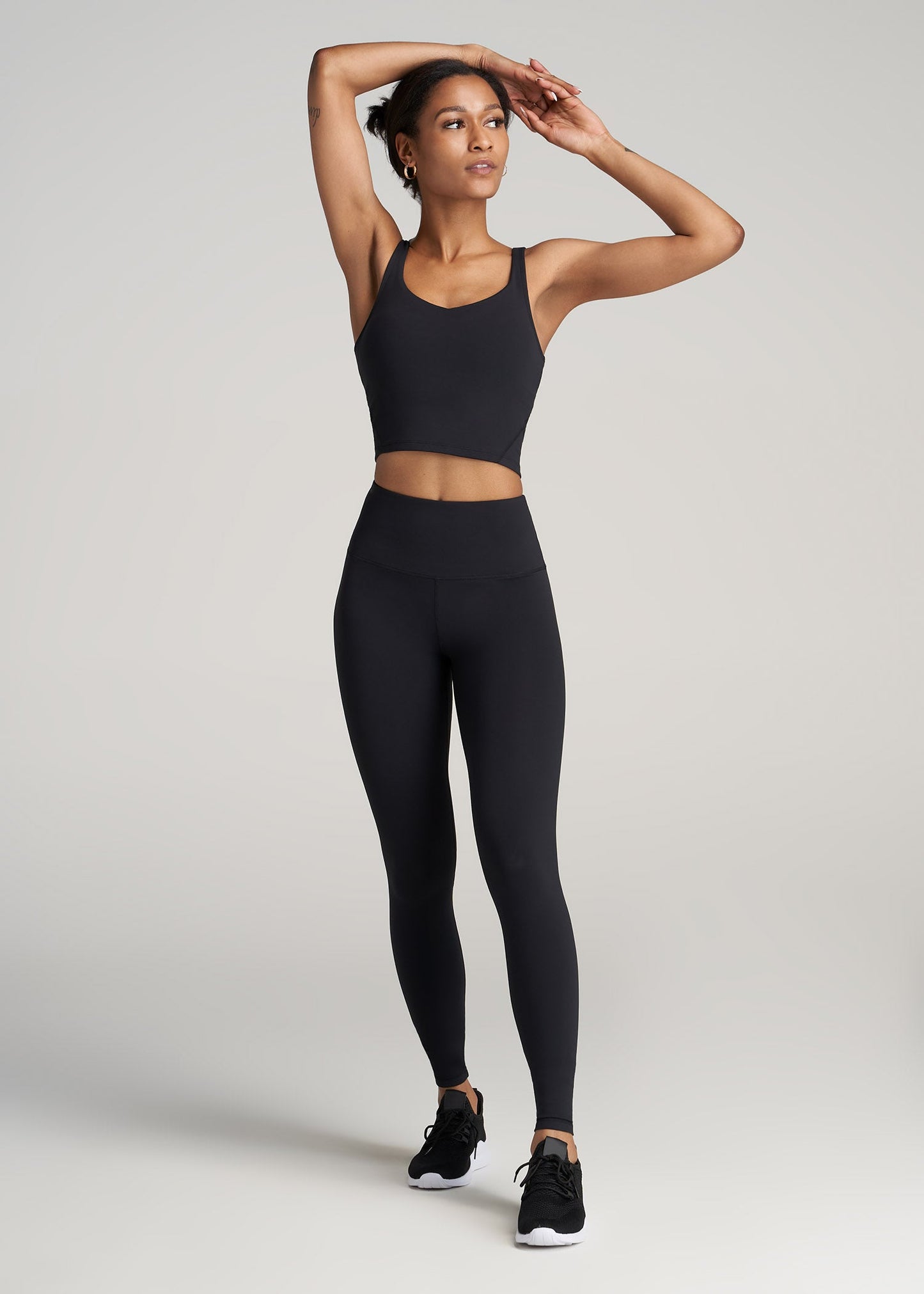    American-Tall-Women-Balance-TankTop-Black-full