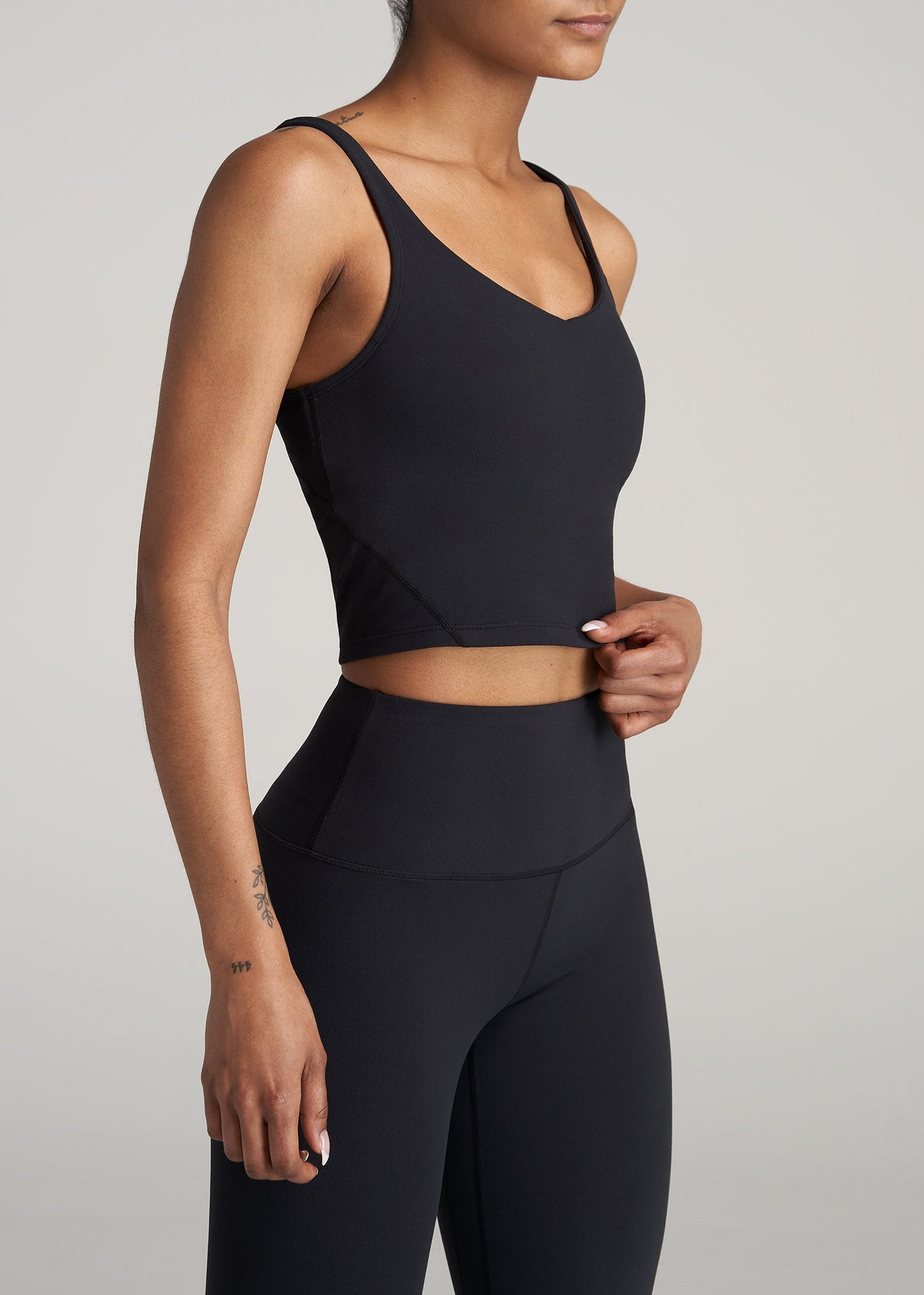 American-Tall-Women-Balance-TankTop-Black-side