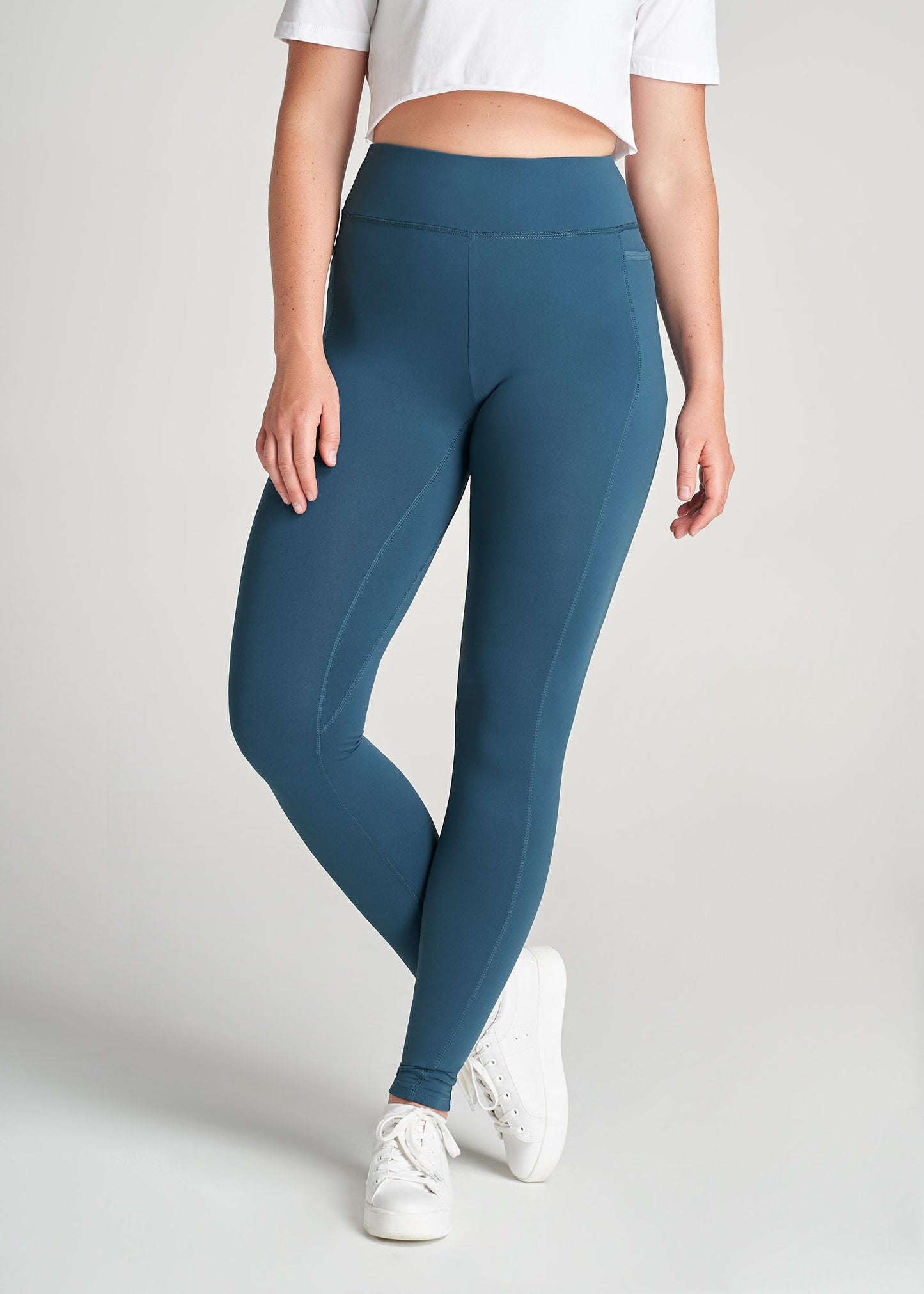 American-Tall-Women-Bella-OuterPocket-Leggings-DeepWater-front