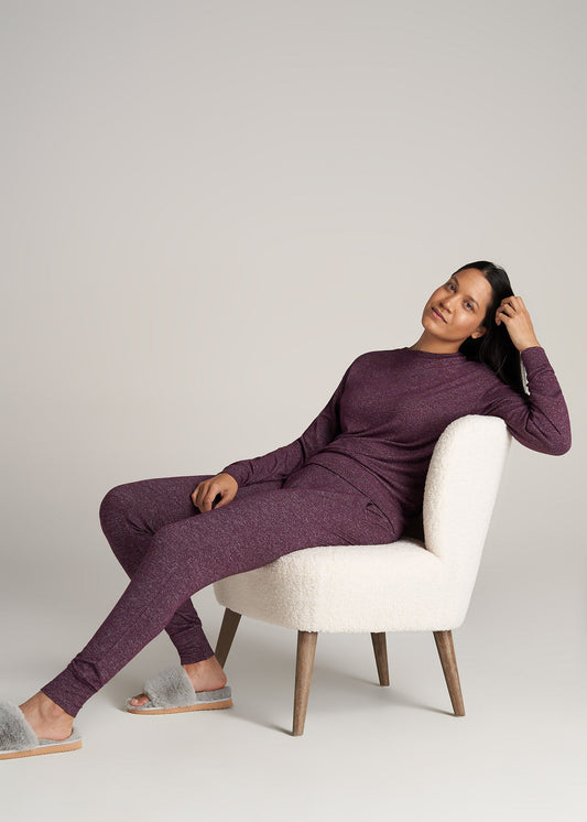     American-Tall-Women-COZY-Lounge-Crewneck-BeetrootMix-full