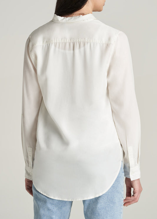       American-Tall-Women-Classic-Fit-Tencel-Shirt-Ivory-back