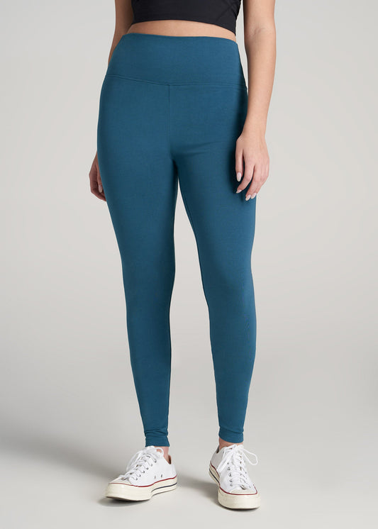       American-Tall-Women-CottonLeggings-DeepWater-front