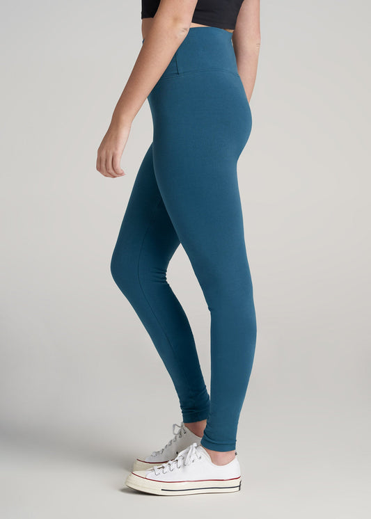    American-Tall-Women-CottonLeggings-DeepWater-side