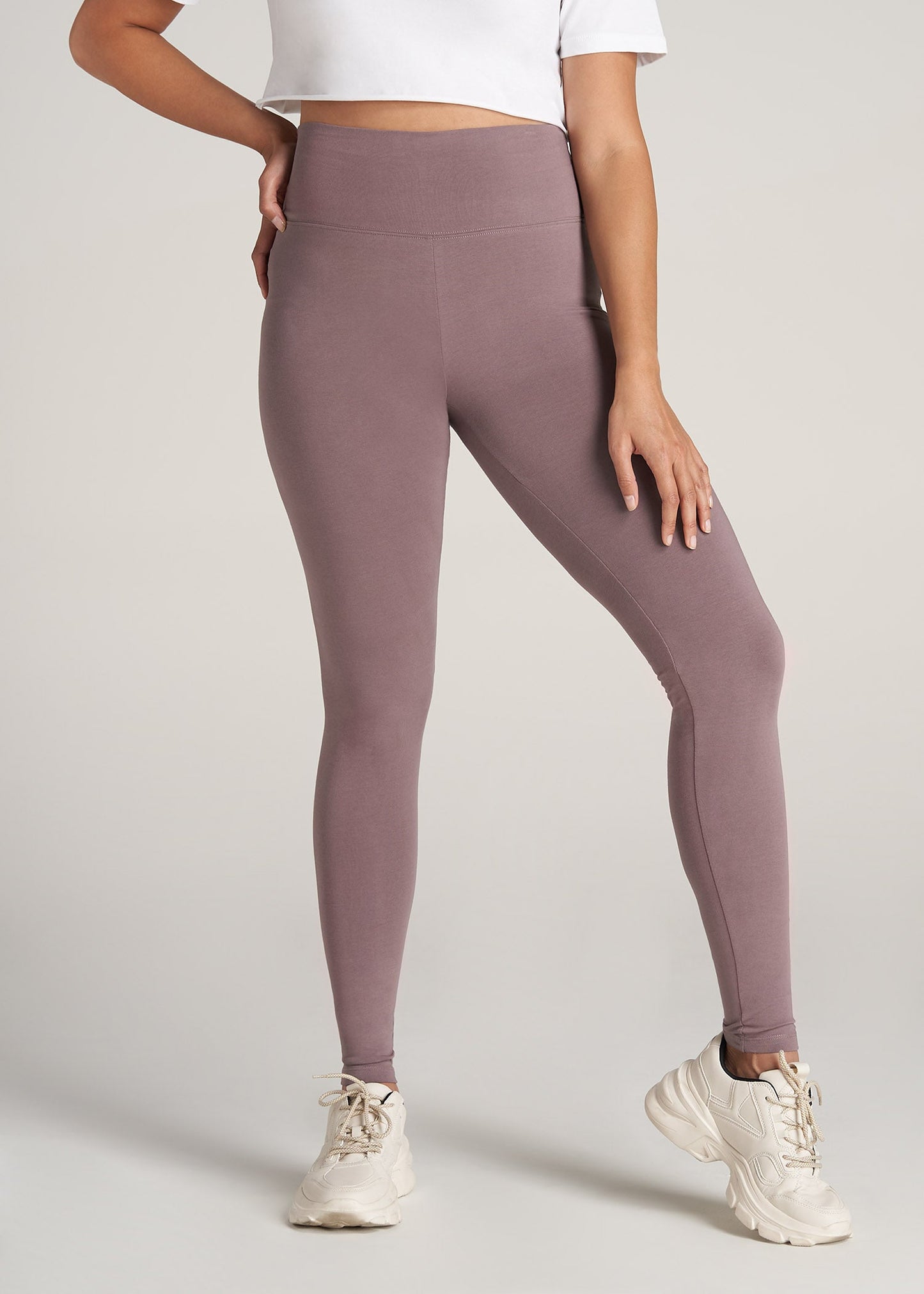     American-Tall-Women-CottonLeggings-SmokedMauve-front