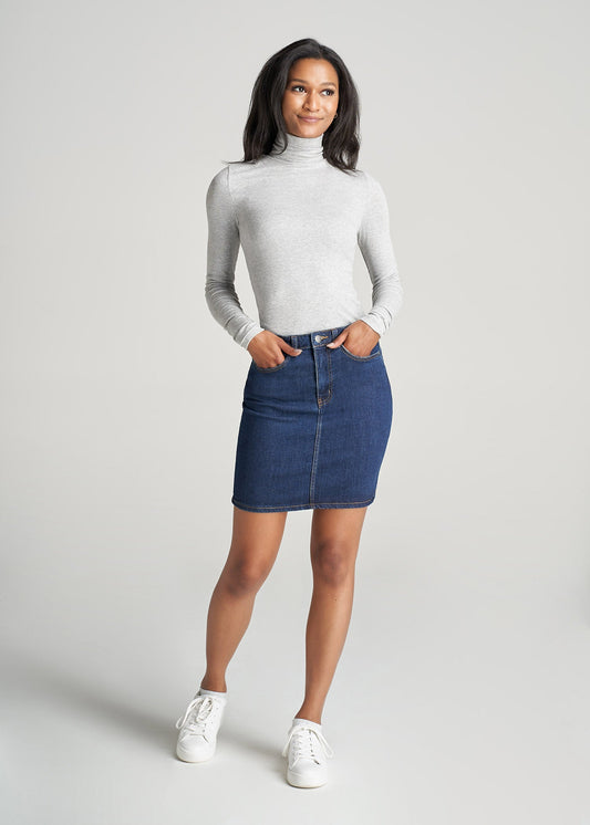American-Tall-Women-Fitted-LongSleeve-Ribbed-TurtleNeck-GreyMix-full