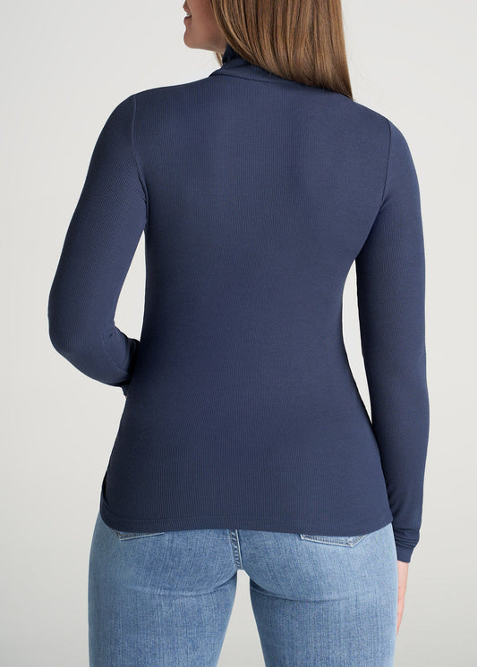 American-Tall-Women-Fitted-LongSleeve-Ribbed-TurtleNeck-Navy-back